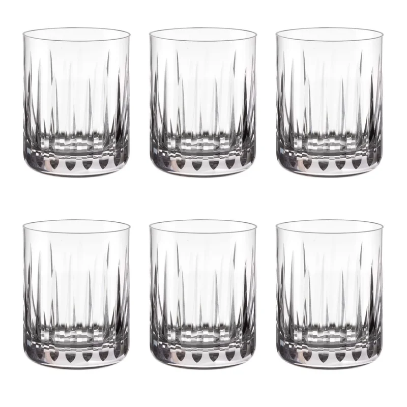 Jogo de copos whisky cristal — 6 peças